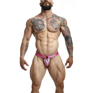 Mob-Dngeon Jockstrap Rosa One Size-Pelle · Herrenunterwäsche