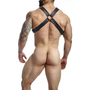 Mob-Dngeon Black Chain Harness One Size X-Metal · Herrenunterwäsche (Bild 2)