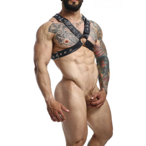 Mob-Dngeon Black Chain Harness One Size X-Metal · Herrenunterwäsche (Bild 5)