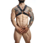 Mob-Dngeon Black Chain Harness One Size X-Metal · Herrenunterwäsche