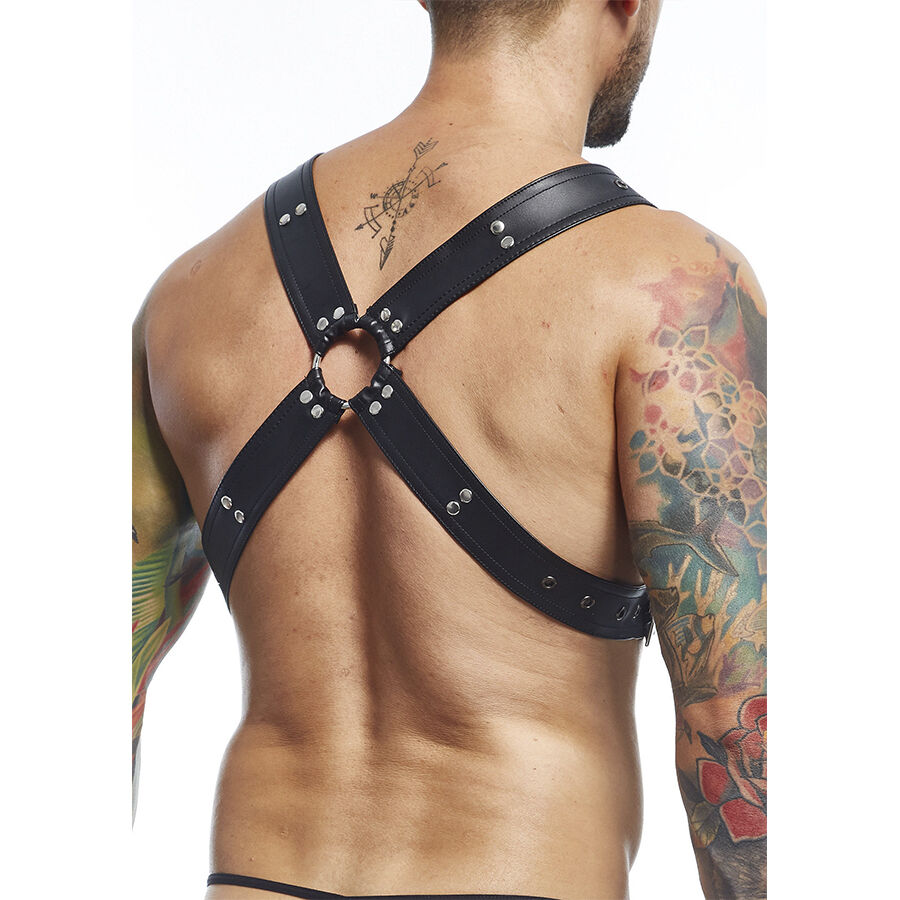 Mob-Dngeon Gürtel Harness Schwarz One Size X-Metal · Herrenunterwäsche (Bild 5)