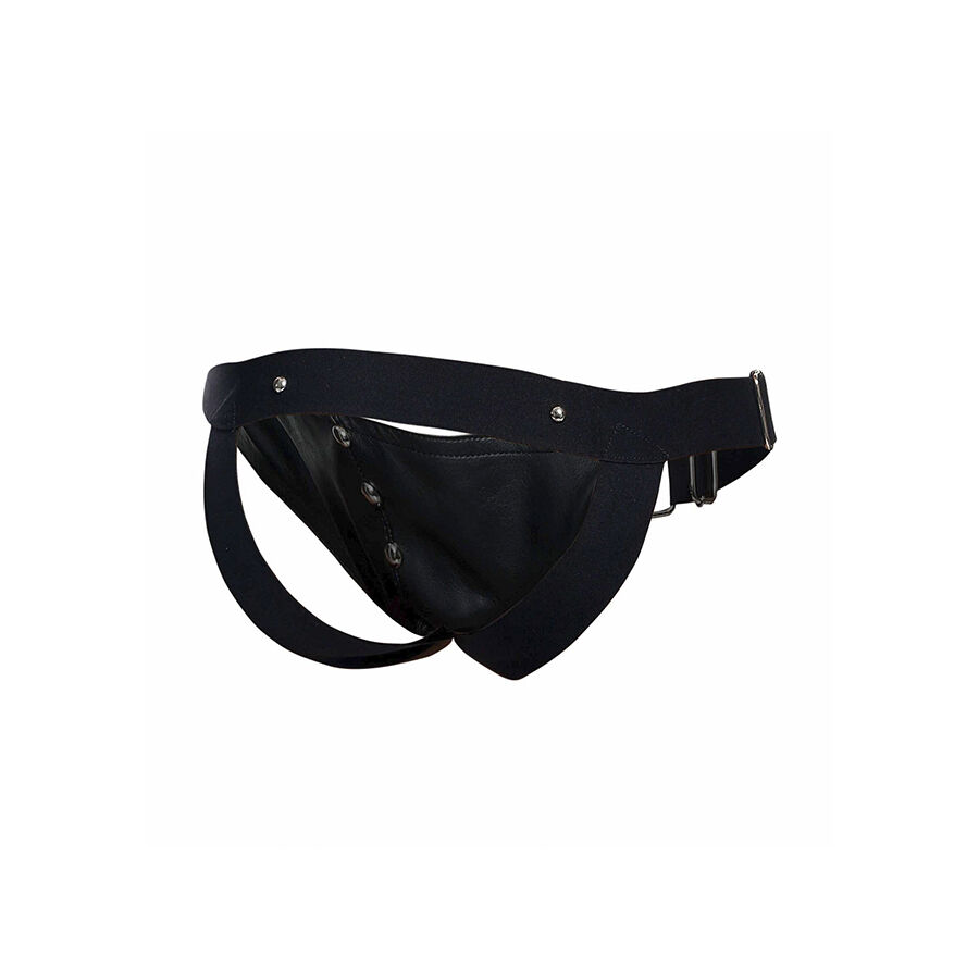 Mob-Dngeon Jockstrap mit Ring für Penisse One Size-Pelle · Herrenunterwäsche (Bild 2)
