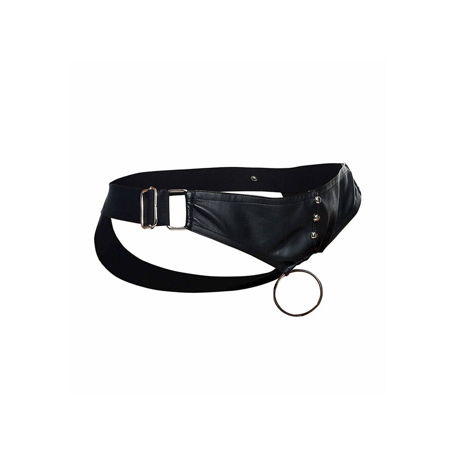 Mob-Dngeon Jockstrap mit Ring für Penisse One Size-Pelle · Herrenunterwäsche (Bild 3)