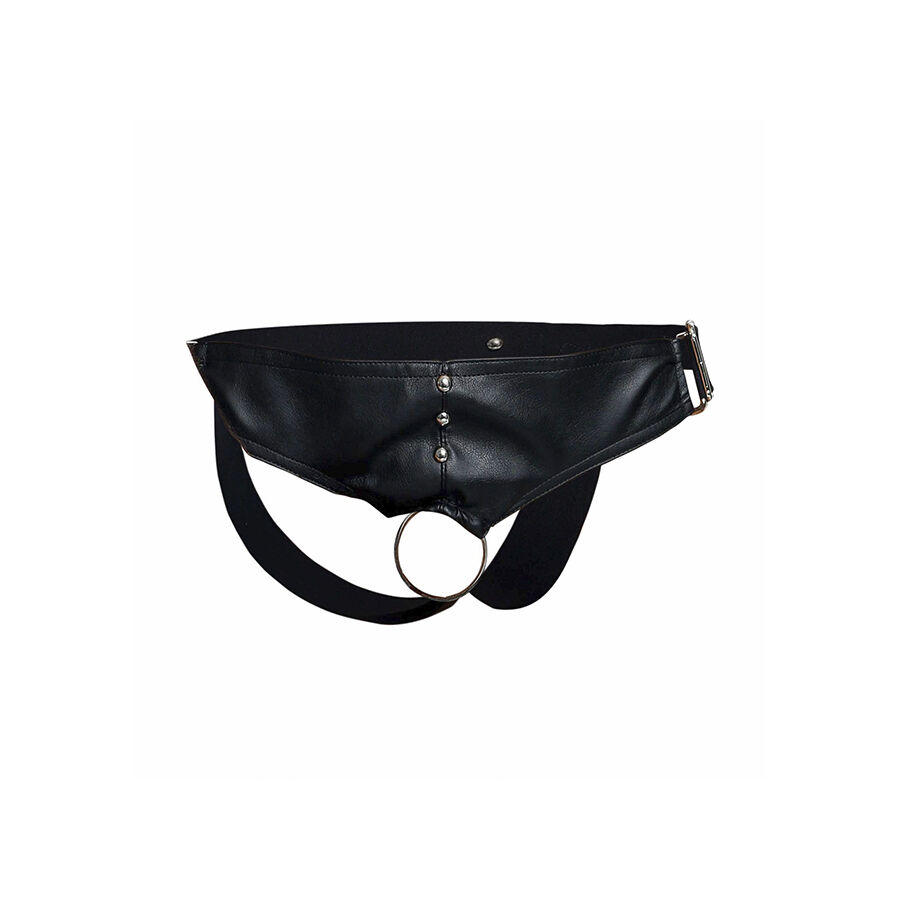 Mob-Dngeon Jockstrap mit Ring für Penisse One Size-Pelle · Herrenunterwäsche (Bild 6)