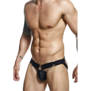Mob-Dngeon Jockstrap mit Schwarz-Kette, Größe Einzel-Ökologische Haut · Herrenunterwäsche (Bild 5)