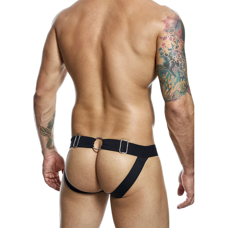 Mob-Dngeon Jockstrap mit Schwarz-Kette, Größe Einzel-Ökologische Haut · Herrenunterwäsche (Bild 7)