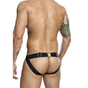 Mob-Dngeon Jockstrap mit Schwarz-Kette, Größe Einzel-Ökologische Haut · Herrenunterwäsche (Bild 3)