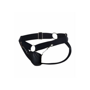 Mob-Dngeon Jockstrap mit Schwarz-Kette, Größe Einzel-Ökologische Haut · Herrenunterwäsche (Bild 4)