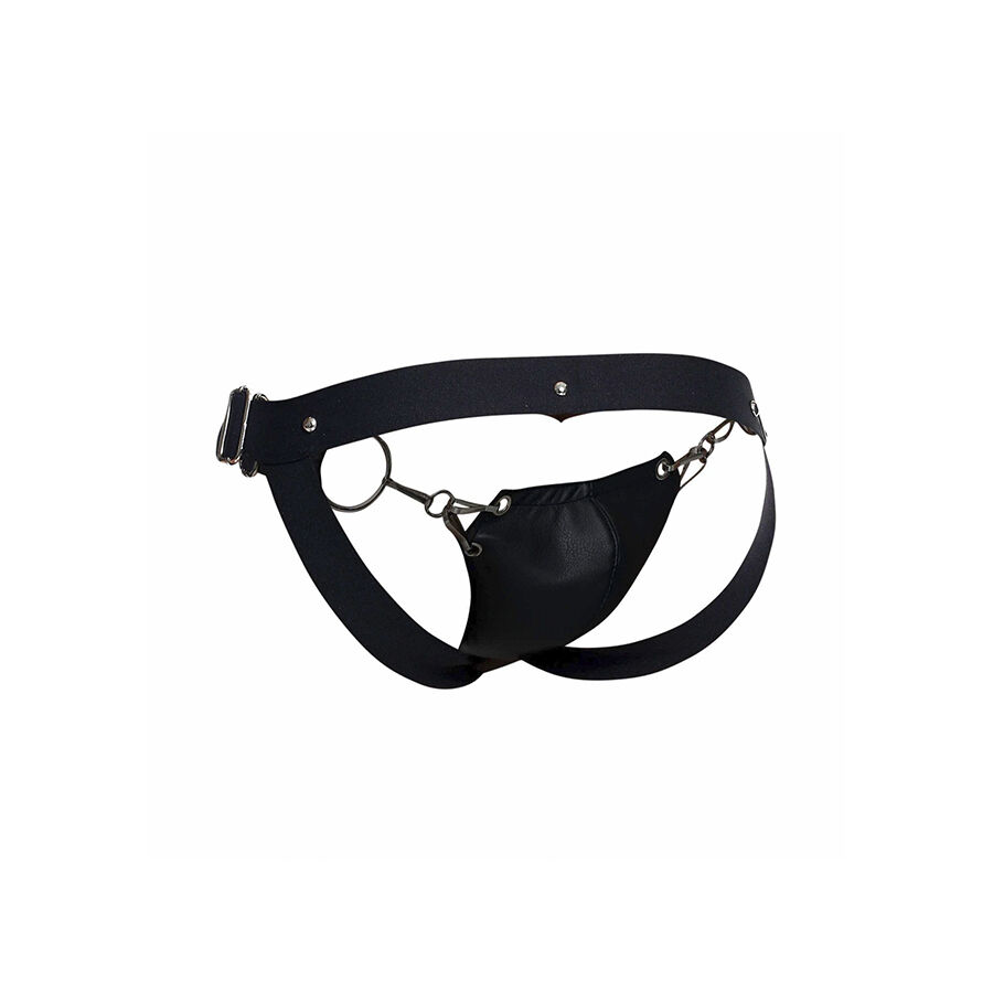 Mob-Dngeon Jockstrap Schwarz Pressure One Size-Metal · Herrenunterwäsche (Bild 5)