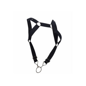 Mob-Dngeon Harness mit gerader Rückenlehne Schwarz One Size-Metal · Herrenunterwäsche (Bild 2)