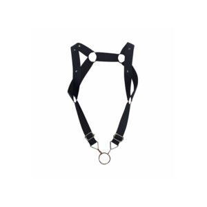 Mob-Dngeon Harness mit gerader Rückenlehne Schwarz One Size-Metal · Herrenunterwäsche (Bild 8)