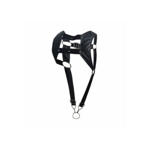 Mob-Dngeon Harness Schwarz mit Penisring Superior One Size · Herrenunterwäsche (Bild 2)
