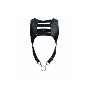 Mob-Dngeon Harness Schwarz mit Penisring Superior One Size · Herrenunterwäsche (Bild 8)