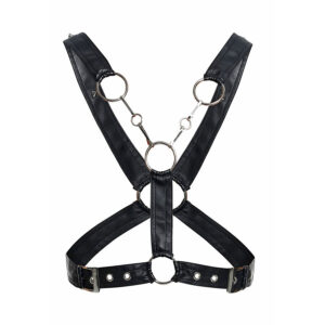 Mob-Dngeon Harness Kreuzkette Schwarz One Size-Metal · Herrenunterwäsche (Bild 2)