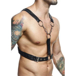 Mob-Dngeon Harness Kreuzkette Schwarz One Size-Metal · Herrenunterwäsche (Bild 7)