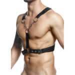 Mob-Dngeon Harness Kreuzkette Schwarz One Size-Metal · Herrenunterwäsche