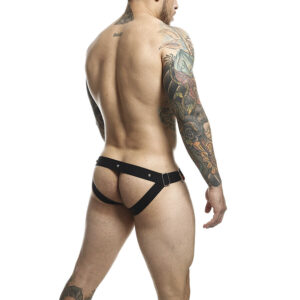 Mob-Dngeon Jockstrap Rot Penisring One Size-Metal · Herrenunterwäsche (Bild 8)