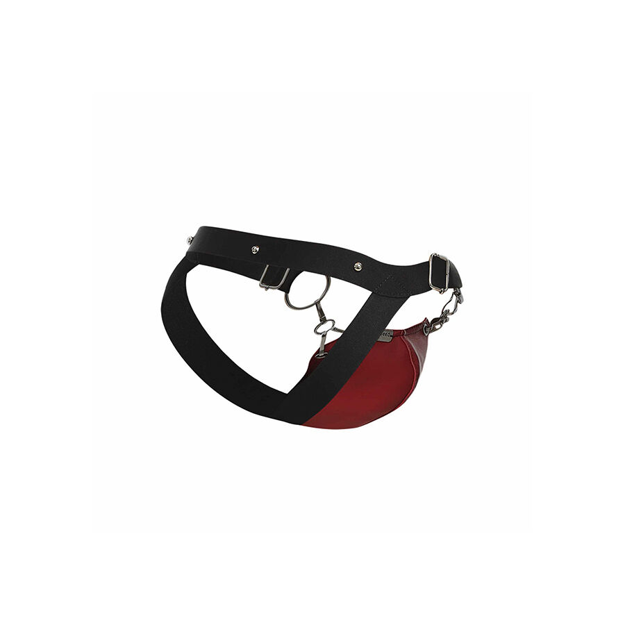 Mob-Dngeon Snap Jockstrap Rot One Size-Metal · Herrenunterwäsche (Bild 5)