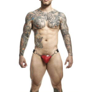 Mob-Dngeon Snap Jockstrap Rot One Size-Metal · Herrenunterwäsche