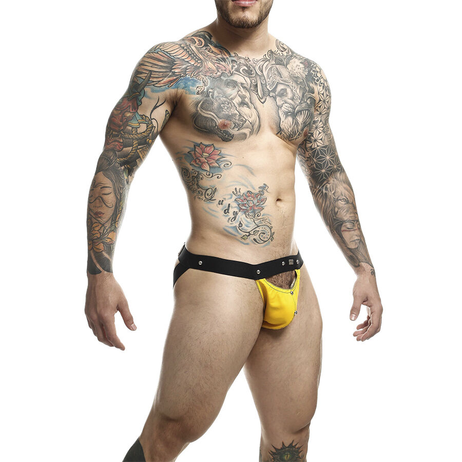 Mob-Dngeon Jockstrap Gelb Sportsman One Size-Metal · Herrenunterwäsche (Bild 3)