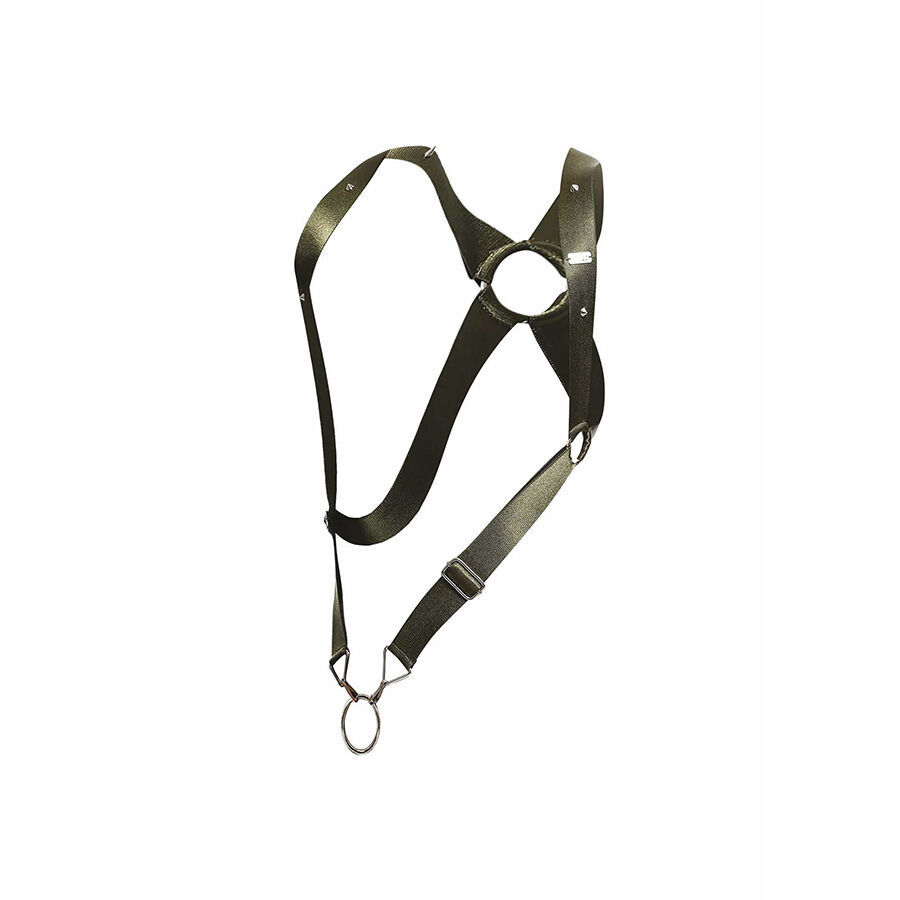 Mob-Dngeon Harness mit Kreuzrücken und Metallringen · Herrenunterwäsche (Bild 8)
