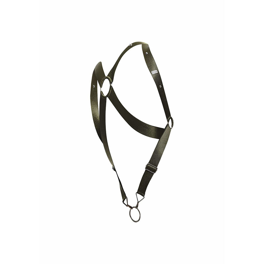 Mob-Dngeon Harness mit Kreuzrücken und Metallringen · Herrenunterwäsche (Bild 9)