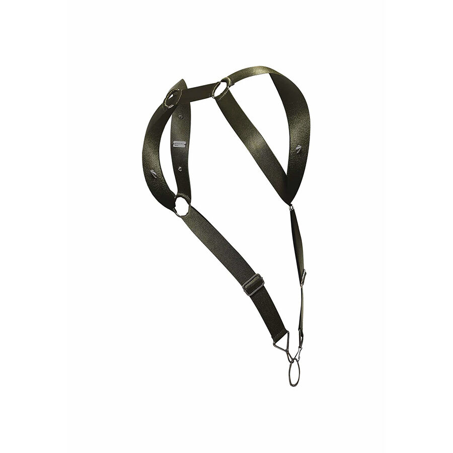 Mob-Dngeon Harness mit gerader Rückenlehne aus Metall · Herrenunterwäsche (Bild 6)
