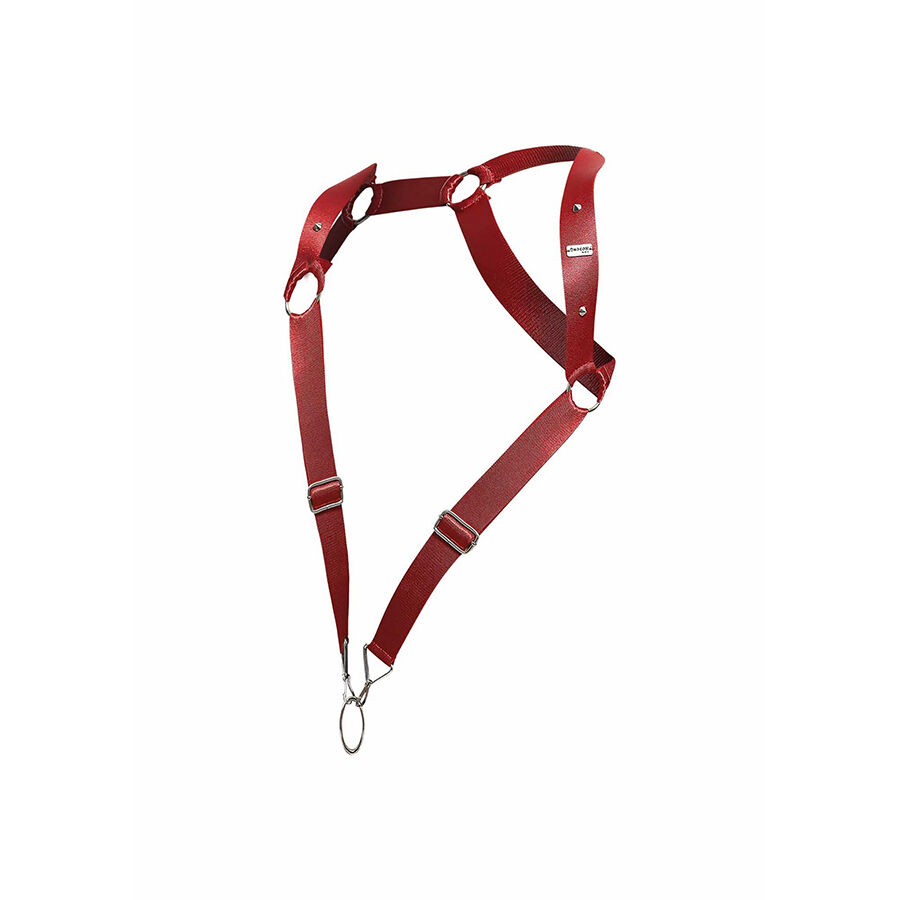 Mob-Dngeon Harness mit gerader Rückenlehne aus Metall · Herrenunterwäsche (Bild 15)