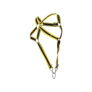 Mob-Dngeon Harness für Penis Kreuzzug Gelb One Size-Metal · Herrenunterwäsche (Bild 6)