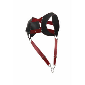 Mob-Dngeon Harness mit Ring für Rot Penis One Size-Pelle · Herrenunterwäsche (Bild 5)