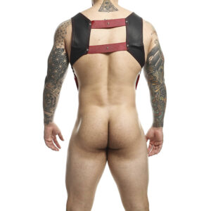 Mob-Dngeon Harness mit Ring für Rot Penis One Size-Pelle · Herrenunterwäsche (Bild 7)