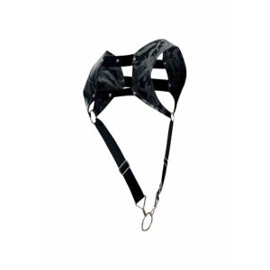 Mob-Dngeon Harness mit Silber Ring für Penis One Size-Metal · Herrenunterwäsche (Bild 3)