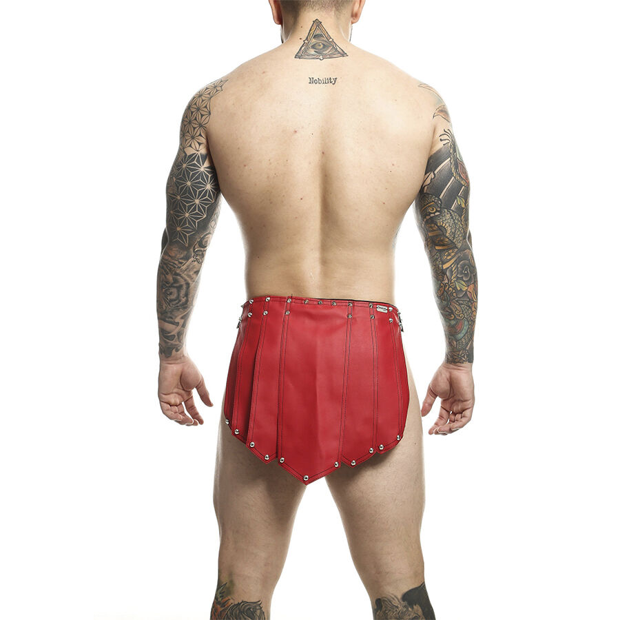 Mob-Weste Romanda Dngeon Rot One Size-Metal · Herrenunterwäsche (Bild 7)