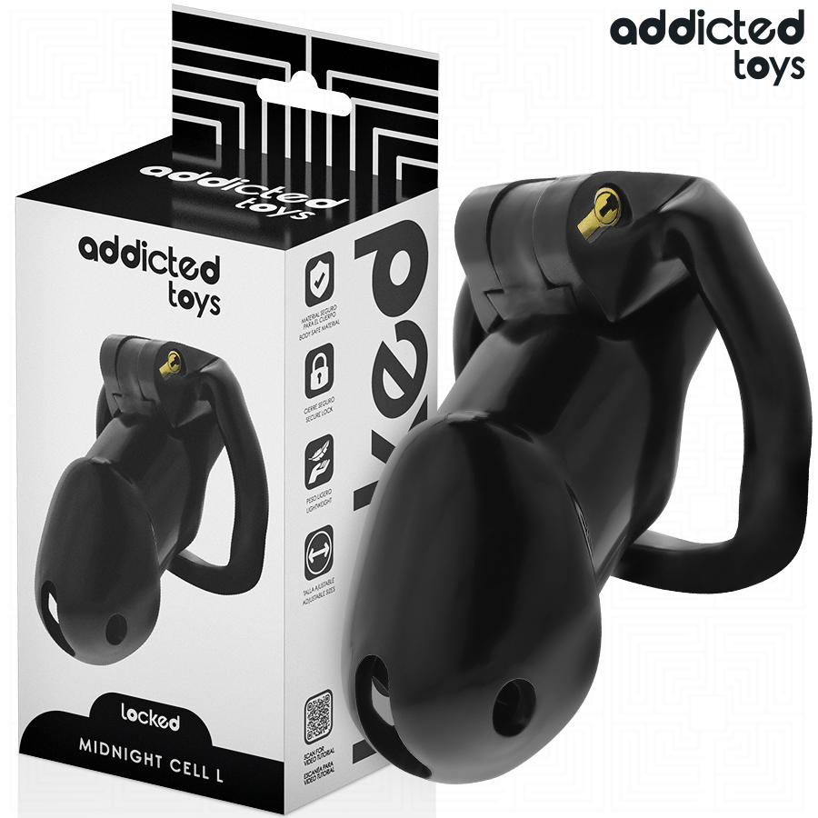 Addicted Toys Locked-Locked - Mindnight Cell Peniskäfig-Größe L
