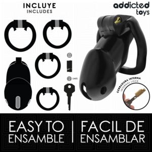 Addicted Toys Locked-Locked – Mindnight Cell Käfig für Penisgröße L · BDSM-Zubehör (Bild 6)