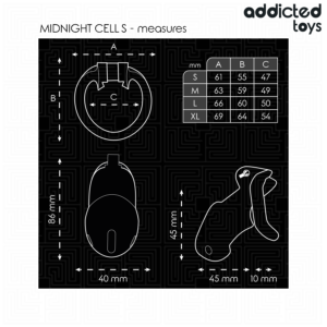 Addicted Toys Locked-Locked – Mindnight Cell Käfig für Penisgröße S · BDSM-Zubehör (Bild 5)