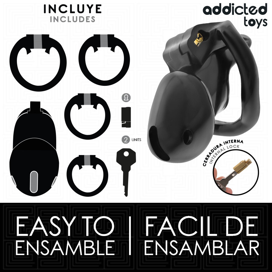 Addicted Toys Locked-Locked – Mindnight Cell Käfig für Penisgröße S · BDSM-Zubehör (Bild 3)