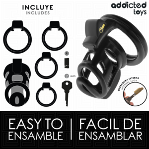 Addicted Toys Locked-Gilden Käfig für Metall Penis · BDSM-Zubehör (Bild 5)