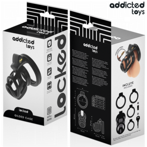Addicted Toys Locked-Gilden Käfig für Metall Penis · BDSM-Zubehör (Bild 6)