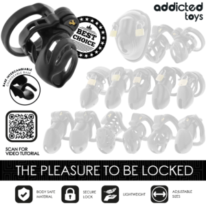 Addicted Toys Locked-Locked – Eternal Lock Käfig für Penis 9 cm · BDSM-Zubehör (Bild 4)