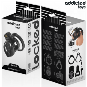Addicted Toys Locked-Locked – Eternal Lock Käfig für Penis 9 cm · BDSM-Zubehör (Bild 5)