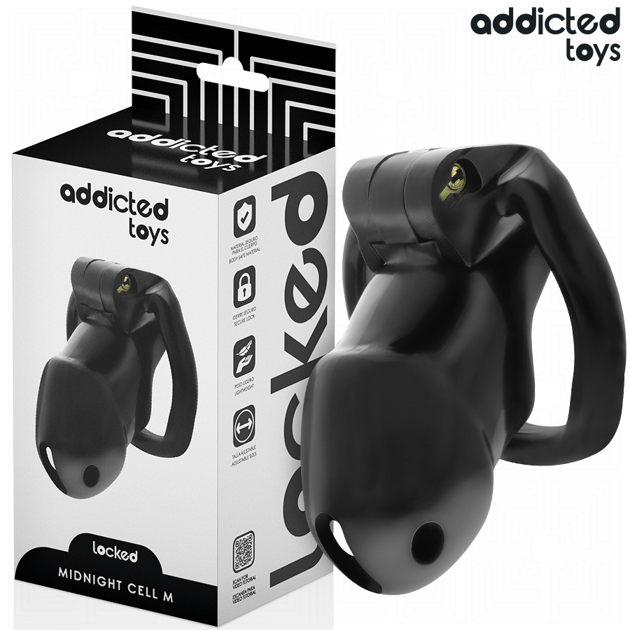 Addicted Toys Locked-Locked – Mindnight Cell Käfig für Penis-Größe · BDSM-Zubehör