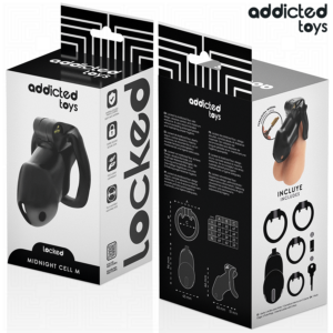 Addicted Toys Locked-Locked – Mindnight Cell Käfig für Penis-Größe · BDSM-Zubehör (Bild 3)