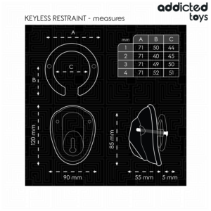 Addicted Toys Locked-Locked – Keuschheit Käfig für den Penis · BDSM-Zubehör (Bild 6)