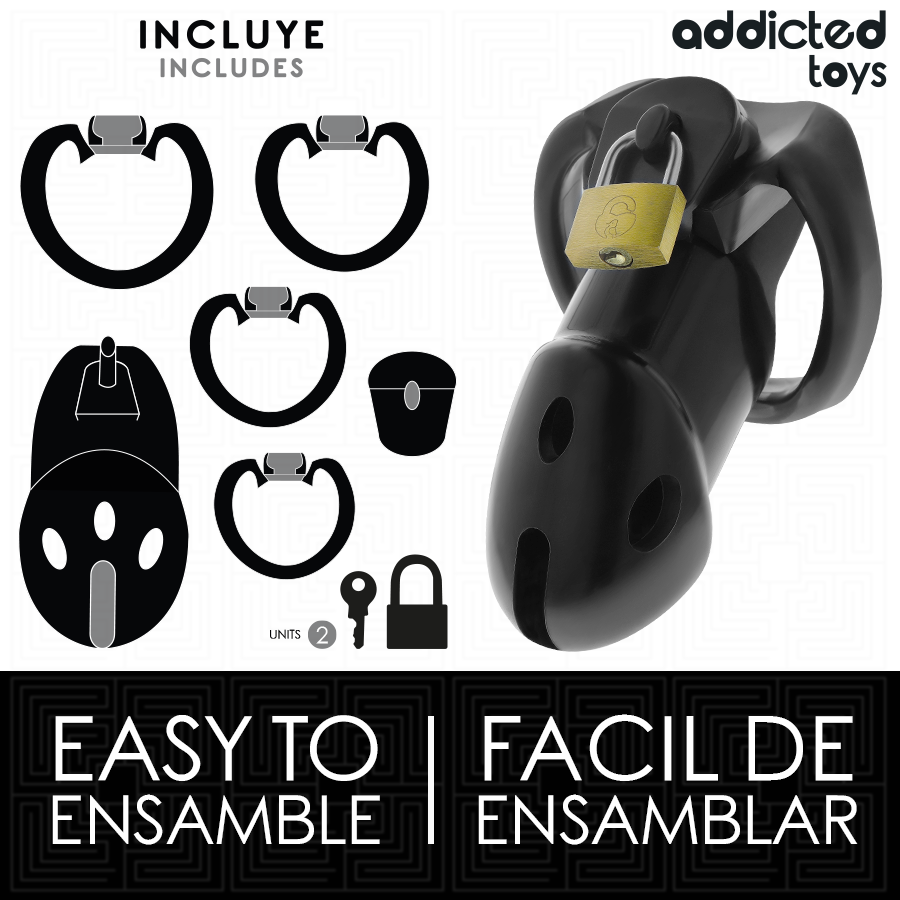 Addicted Toys Locked-Unbroken Den Käfig für den Penis 9.8 cm · BDSM-Zubehör (Bild 3)