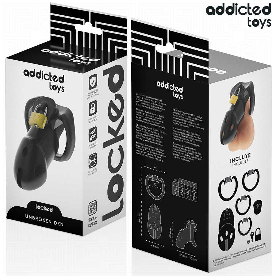 Addicted Toys Locked-Unbroken Den Käfig für den Penis 9.8 cm · BDSM-Zubehör (Bild 7)