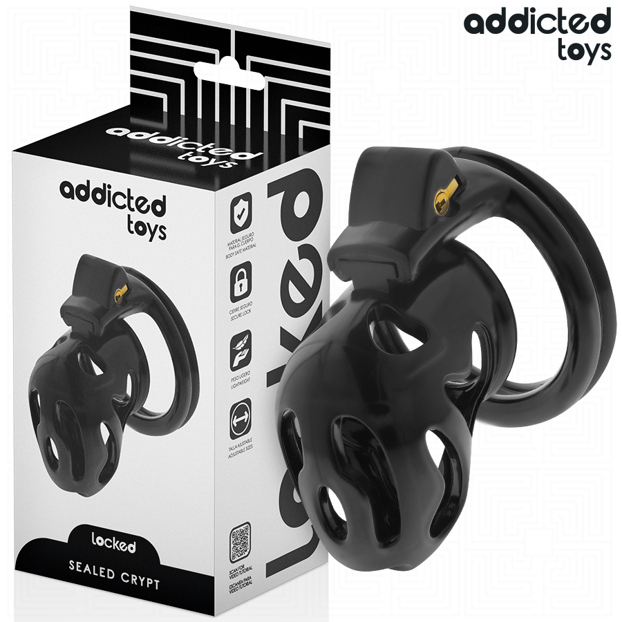 Addicted Toys Locked-Locked Sealed Crypt Keuschheitskäfig