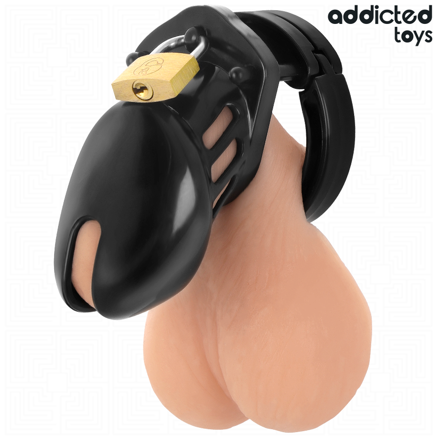 Addicted Toys Locked-Locked – Obsidian Hold Käfig für Penis · BDSM-Zubehör (Bild 7)