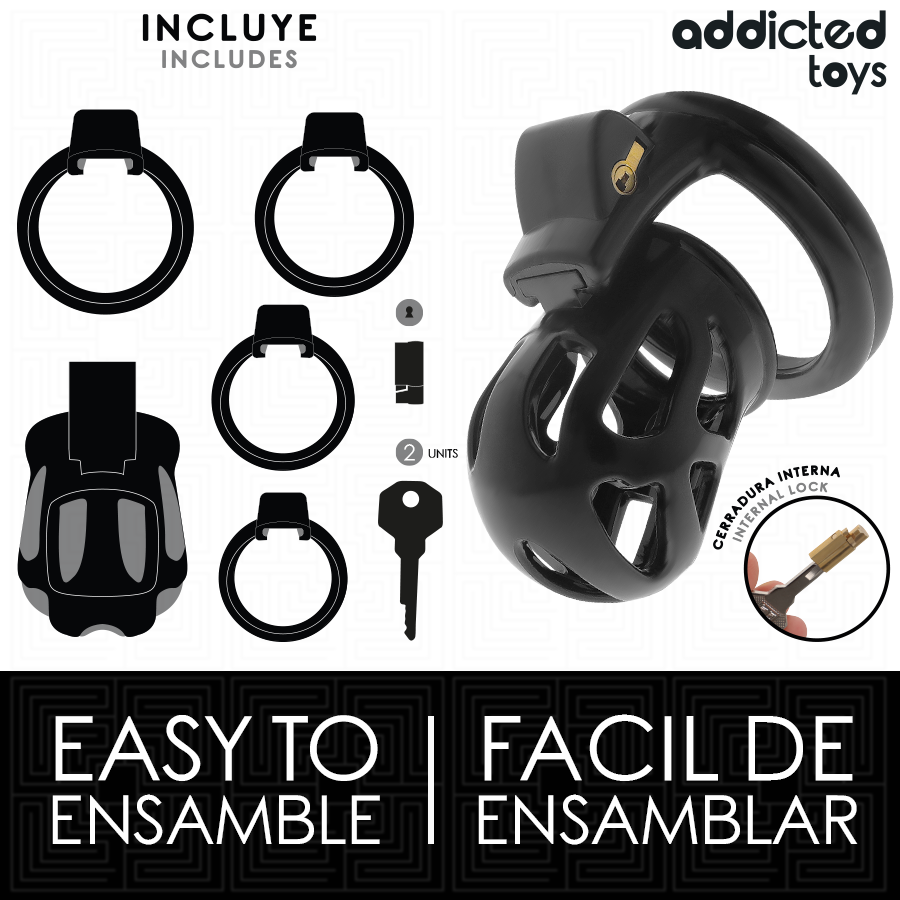 Addicted Toys Locked-Kastità-Käse Silent Keep 7,5 cm · BDSM-Zubehör (Bild 4)