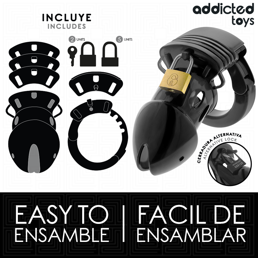 Addicted Toys Locked-Penis Käfig Chastity Depths 7.5 cm · BDSM-Zubehör (Bild 3)